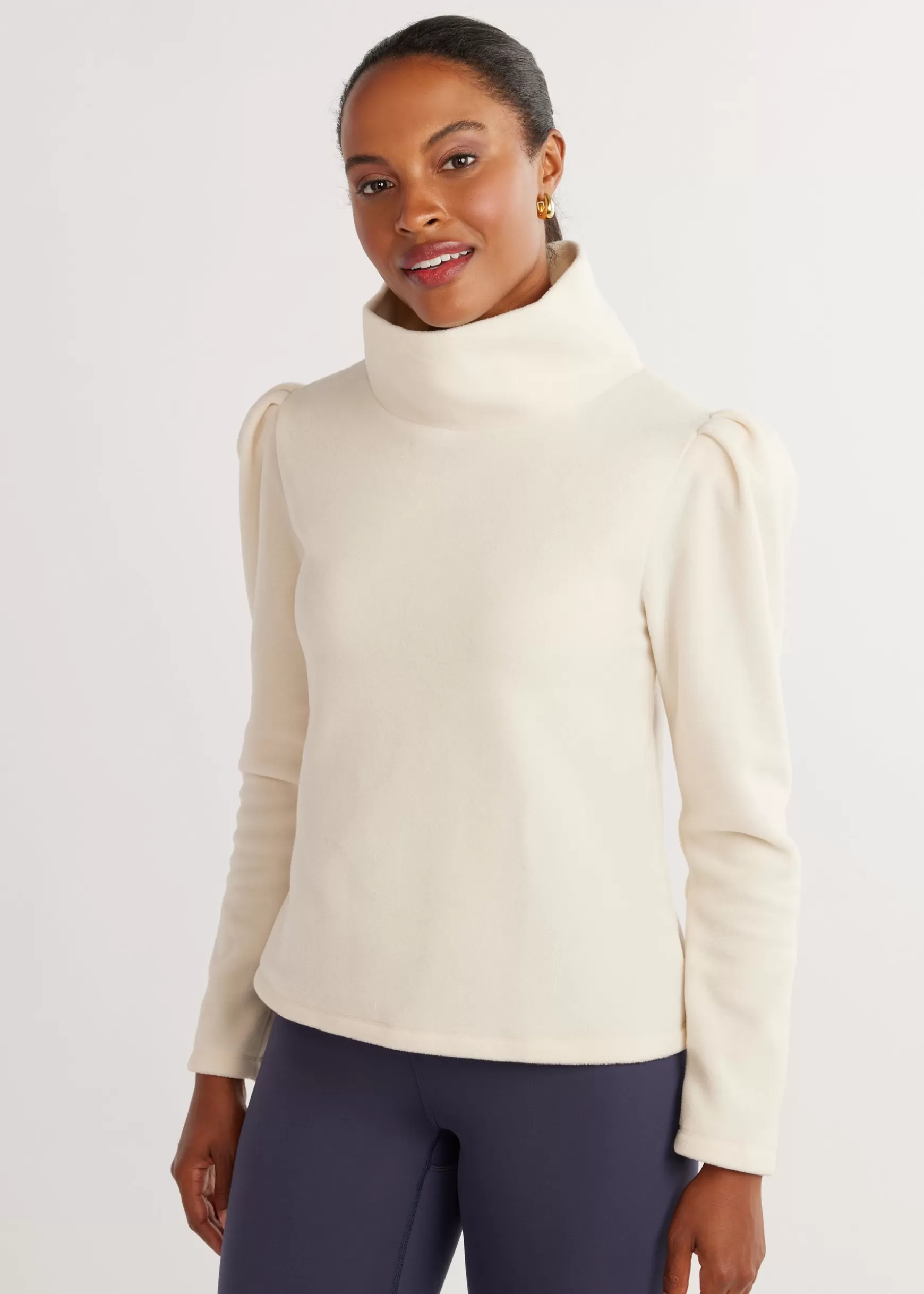 Women Dudley Stephens Turtlenecks-Palmer Puff Sleeve Turtleneck