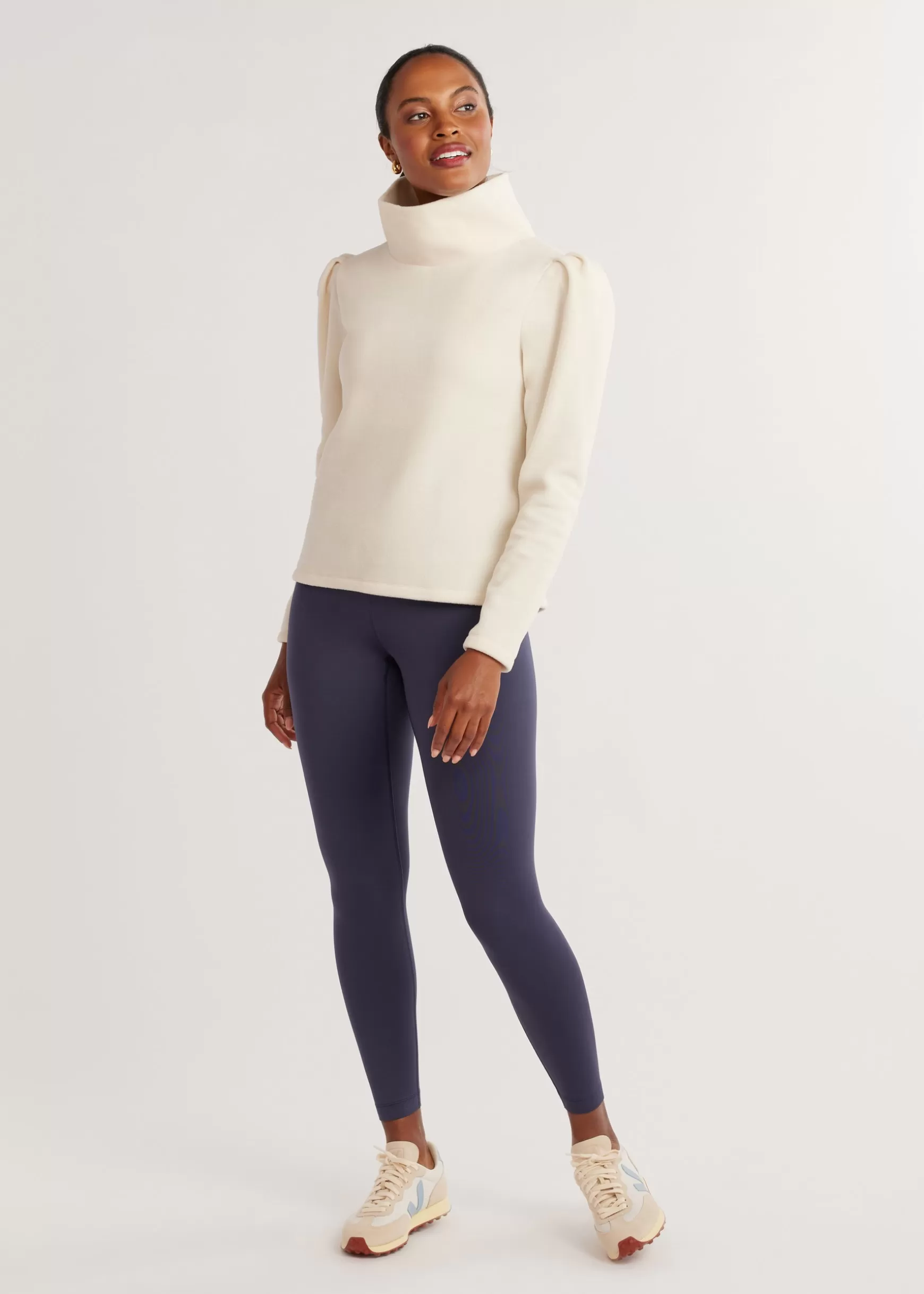 Women Dudley Stephens Turtlenecks-Palmer Puff Sleeve Turtleneck